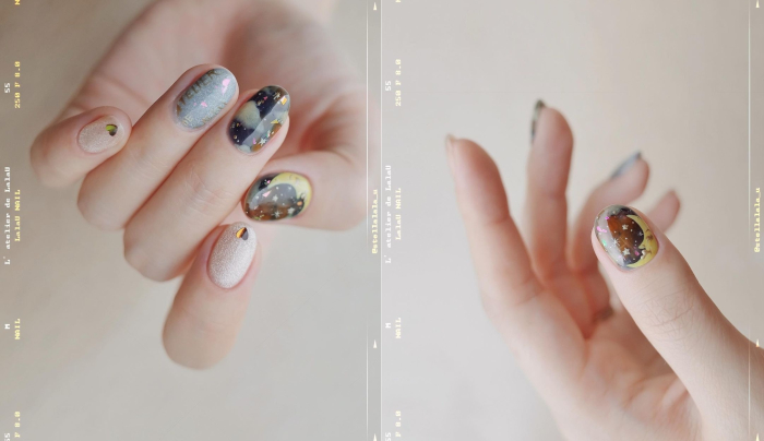 秋冬美甲_秋冬指甲_顯白秋冬美甲.